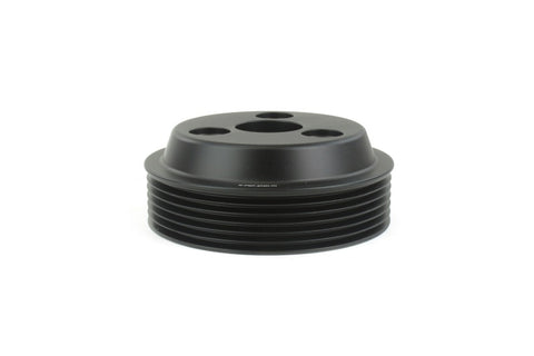 PERRIN 22-26 Subaru WRX / 21-25 Crosstrek / 20-25 LGT/OBXT/FXT Lightweight Water Pump Pulley - Black - PSP-ENG-112BK
