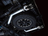 AWE Tuning 22-23 GMC Sierra 1500 AT4X 6.2L 0FG Catback Split Dual (Flat Bumper) - Diamond Black Tips - 3015-43284