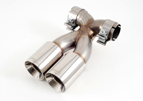 AWE Tuning Optional Porsche 987 Cayman/S Boxster/S Muffler Tip Set - Polished Silver - 3010-22014