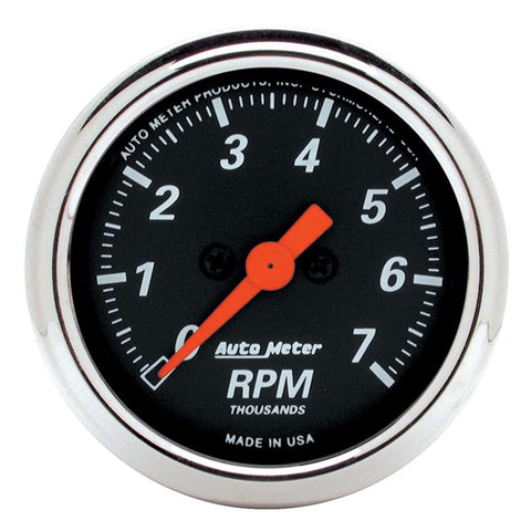 Autometer Designer Black 2-1/16in Electrical 7k RPM Tachometer - 1477