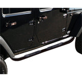 Rampage 2007-2018 Jeep Wrangler(JK) Unlimited 3 Inch Round Nerf Bar - Black - 8628