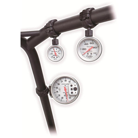 AutoMeter Gauge Mount Roll Pod For 1.5in. Roll Cage Fits 2-5/8in. Gauge Black - 48001