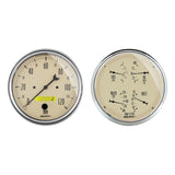 Autometer 5 inch Antique Beige 2 Piece Gauge Kit - Quad & Speedometer - 1803