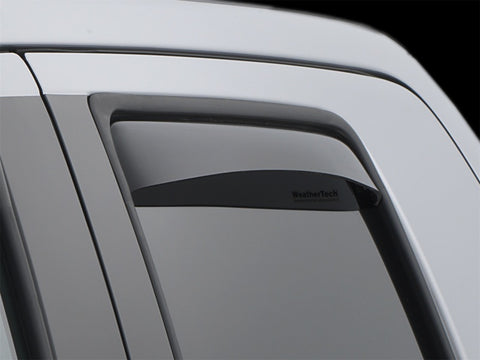 WeatherTech 07+ Toyota Tundra Rear Side Window Deflectors - Dark Smoke - 81450