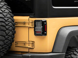 Raxiom 07-18 Jeep Wrangler JK Axial Series Lux LED Tail Lights- Blk Housing (Clear Lens) - J141596