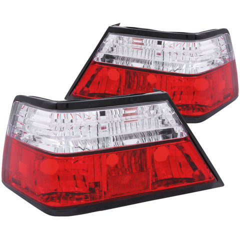 ANZO 1986-1995 Mercedes Benz E Class W124 Taillights Red/Clear - 221159