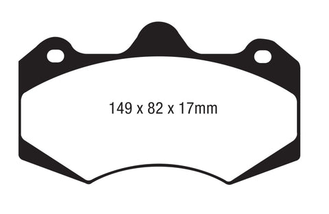 EBC AP Racing Caliper CP7040 Yellowstuff Brake Pads - DP4062R
