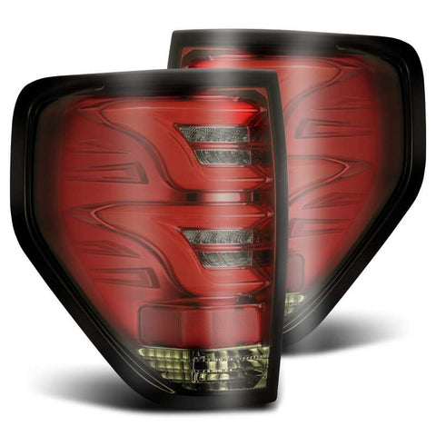 AlphaRex 09-14 Ford F-150 (Excl Flareside Truck Bed Models) PRO-Series LED Tail Lights Red Smoke - 650020