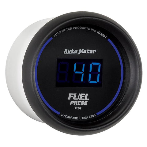 Autometer 52.4mm 1-100 PSI Black Digital Fuel Pressure Gauge - 6963