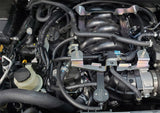 J&amp;L 16-24 Nissan Titan 5.6L Passenger Side Oil Separator 3.0 - Black Anodized - 3108P-B