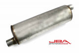 JBA Universal Chambered 304SS Muffler 22in x 7in Round 2.5in Offset/Offset - 40-252201