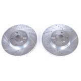 Power Stop 06-14 Honda Ridgeline Front Evolution Drilled & Slotted Rotors - Pair - JBR984XPR