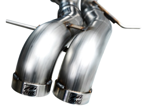 AWE Tuning 22-24 Ford Bronco Raptor 4WD Dual BashGuards Cat-Back SwitchPath Exhaust (No Tips) - 3025-31327