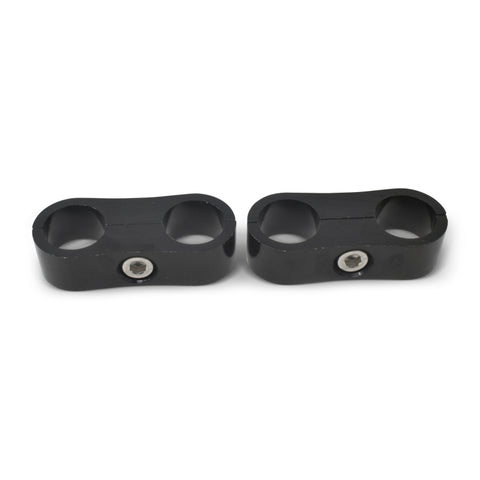 Russell Hose Separator For -12 Braided Hose Black Anodize (2 Pack) - 654333