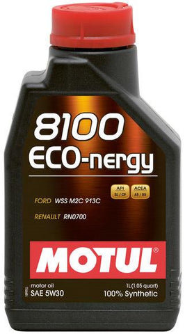 Motul 5L Synthetic Engine Oil 8100 5W30 ECO-NERGY - Ford 913C - 102898