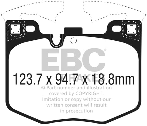 EBC 2021+ BMW G20 3-Series Bluestuff Front Brake Pads - DP52302NDX