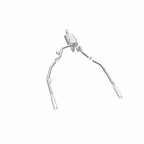 Magnaflow 09-13 Dodge Ram 1500 V6 3.6L Dual Spilt Rear Exit Polished Stainless C/B Perf Exhaust - 15249