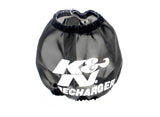 K&N Universal PreCharger Round Tapered Air Filter Wrap Black 3in Base ID x 2in Top ID x 3in H - 22-8028PK