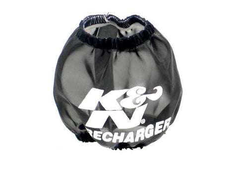 K&N Universal PreCharger Round Tapered Air Filter Wrap Black 3in Base ID x 2in Top ID x 3in H - 22-8028PK