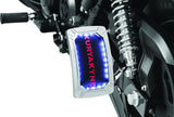 Kuryakyn Nova Curved Vertical Mount Side License Plate Holder Chrome - 3190