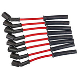 Moroso 99-13 GM LS/LQ 4.8/5.3/5.7/6.0/6.2L Ultra 350 8mm Multi-Angle Boot Spark Plug Wire Set - Red - 52037