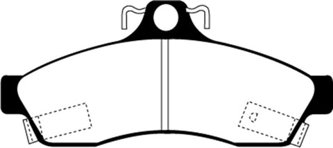 EBC 92-96 Chevrolet Caprice 4.3 Police Ultimax2 Rear Brake Pads - UD628