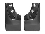 WeatherTech 14+ GMC Sierra/Sierra Denali No Drill Mudflaps - Black - 120036