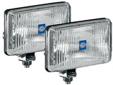 Hella 450 H3 12V SAE/ECE Fog Lamp Kit Clear - Rectangle (Includes 2 Lamps) - 005860601