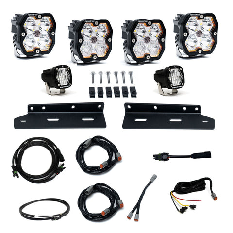 Baja Designs 21-25 Ford Raptor Squadron Sport 2.0 Fog Pocket Kit (Multi Patterns) - Clear - 440018