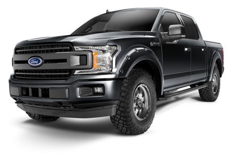 Bushwacker 18-19 Ford F-150 Pocket Style Flares 4 pc - Shadow Black - 20945-82