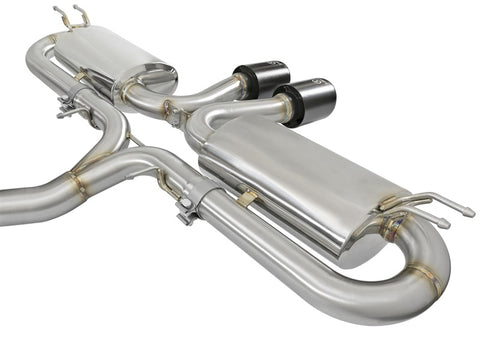 aFe Takeda 3in 304 SS Cat-Back Exhaust w/ Dual Center Black Tips 17+ Honda Civic Si (2dr) I4 1.5L - 49-36618-B
