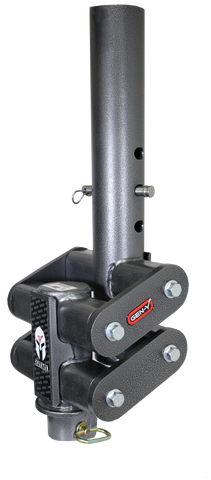 Gen-Y Spartan Torsion-Flex 5in Offset 4in RD Tube Gooseneck 2-5/16in Coupler Standard Height - GH-7082HD
