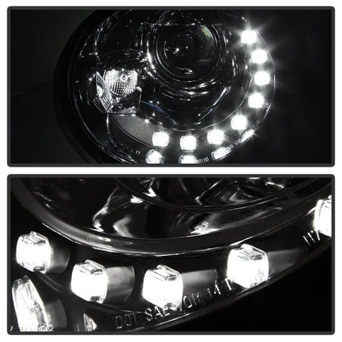 Spyder Volkswagen Beetle 1998-2005 Projector Headlights DRL Chrome PRO-YD-VB98-DRL-C - 5080554