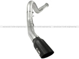aFe Atlas 5in DPF-Back Aluminized Steel Exh Sys Ford Diesel Trucks 11-14 v8-6.7L td wrinkled blk tip - 49-03055-B
