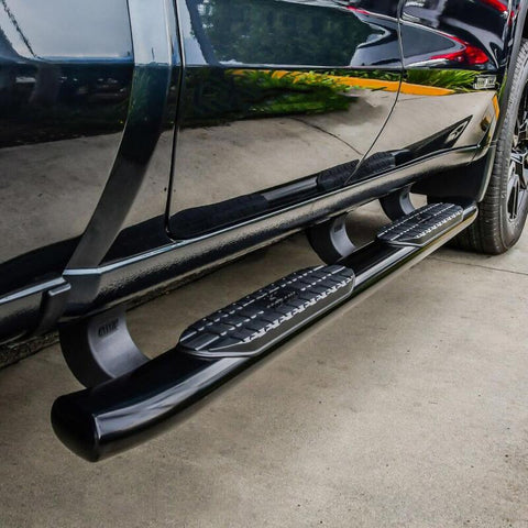 Westin 19-20 Chevrolet Silverado/GMC Sierra 1500 Double Cab PRO TRAXX 5 Oval Nerf Step Bars - Black - 21-54125