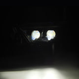 AlphaRex 22-23 Toyota Tundra LUXX-Series Headlights Black w/Amber DRL - Req 810029 OR 810030 - 880874