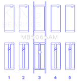 King Chrysler/Mitsubishi 122ci 2.0L (Size 0.25) Main Bearing Set - MB5065AM0.25