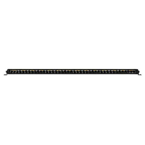 Go Rhino Xplor Blackout Combo Series Sgl Row LED Light Bar w/Amber (Side/Track Mount) 39.5in. - Blk - 754004012CSS