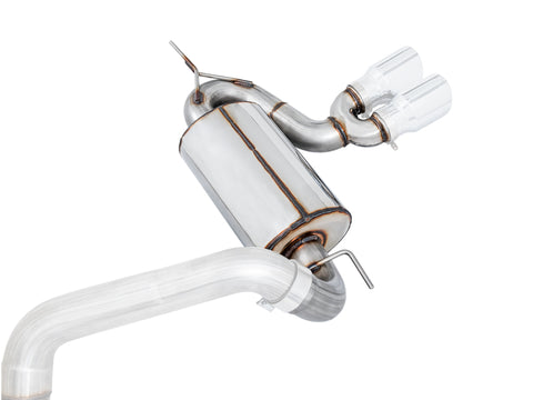 AWE Tuning Ford Focus ST Touring Edition Cat-Back Exhaust - Resonated - Chrome Silver Tips - 3020-32038