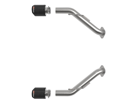 aFe 2023 Nissan Z V6-3.0L (tt)Takeda Stainless Steel Axle-Back Exhaust System w/ Carbon Fiber Tip - 49-36137-C