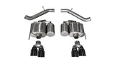 Corsa 2016-2019 Cadillac ATS-V 3.6T 4in Black Sport Axle-Back Exhaust - 14478BLK