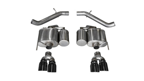 Corsa 2016-2019 Cadillac ATS-V 3.6T 4in Black Sport Axle-Back Exhaust - 14478BLK