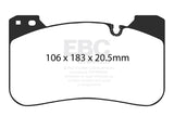 EBC 2018+ BMW M5 4.4TT (F90) Yellowstuff Front Brake Pads - DP42331R