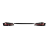 AlphaRex 12-21 Tesla Model S LUXX-Series LED Tail Lights - Black/Red (US Models Only) - 601130