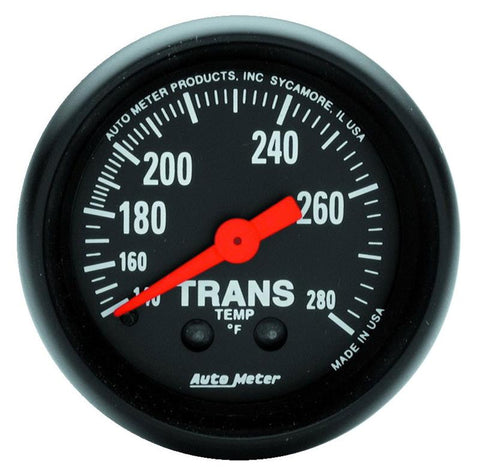Autometer Z Series 52mm 140-280 Degrees F Mechanical Transmission Temperature Gauge - 2615