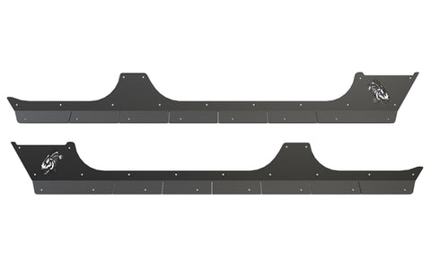 Fishbone Offroad 07-18 Jeep Wrangler JK 4 Door Rocker Guards Scale Armor - FB23053