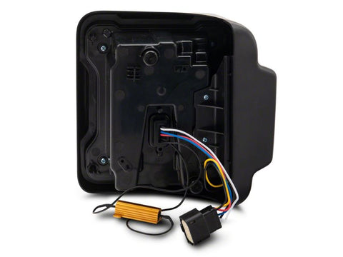 Raxiom 18-23 Jeep Wrangler JL Axial Series Linear LED Tail Lights- Blk Housing (Smoked Lens) - J170483