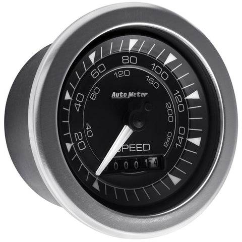 Autometer Chrono 3-3/8in 160MPH Electric Programmable Speedometer Gauge - 8188