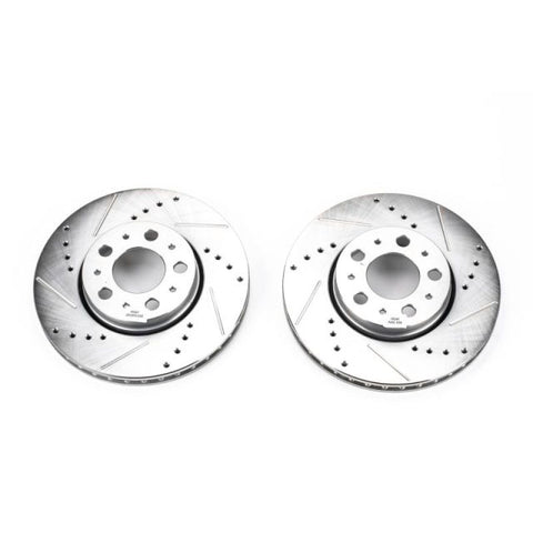 Power Stop 01-07 Volvo S60 Front Evolution Drilled & Slotted Rotors - Pair - EBR642XPR