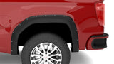 Lund 19-22 GM Silverado RX-Rivet Smooth Elite Series Fender Flares w/Black Bolts - Black 2pc Rear - RX130SB